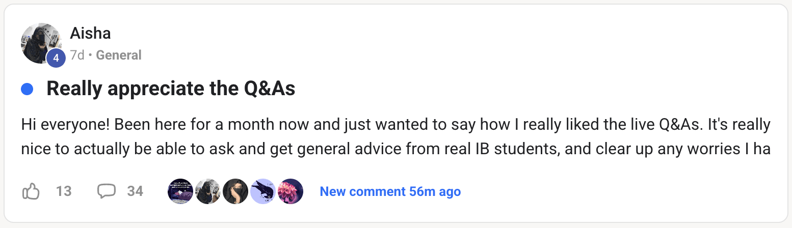 A student win shared in the iBOrbit community (4)